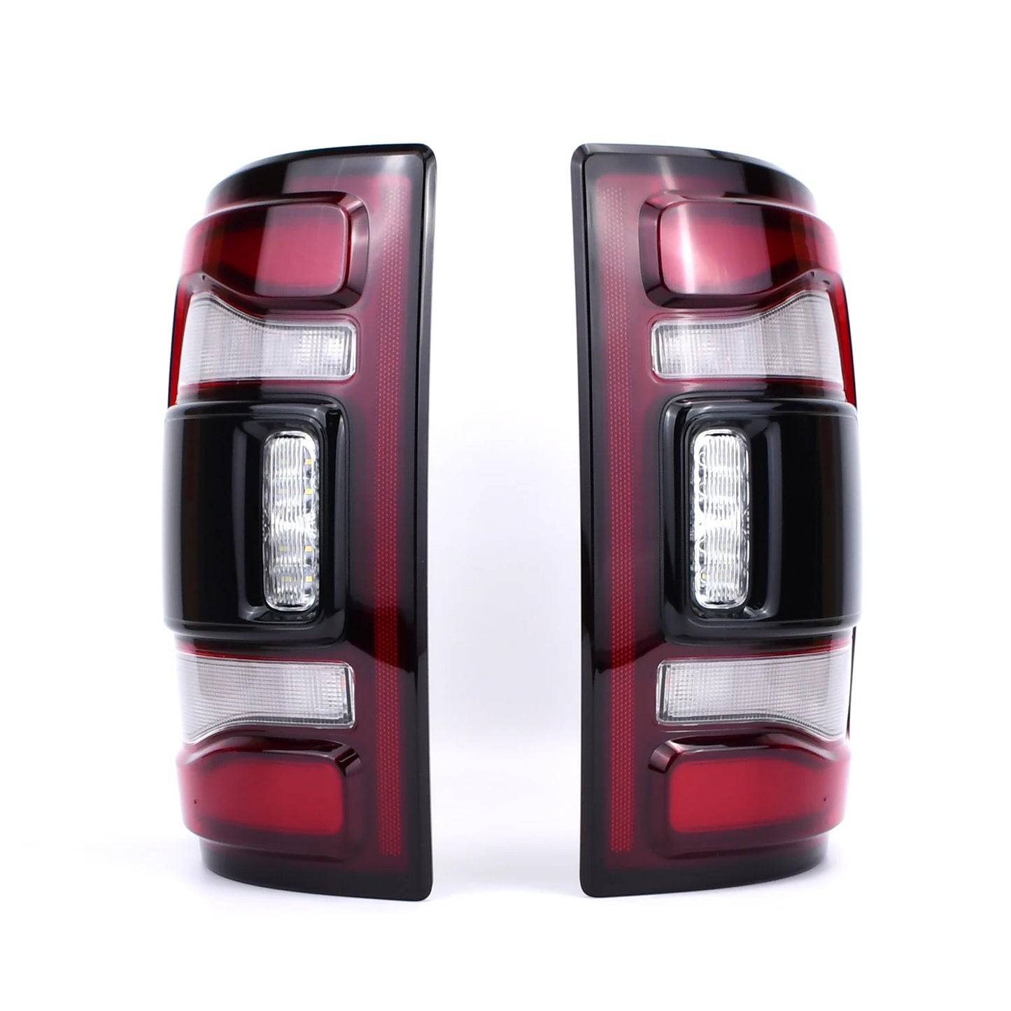 W/Blind Spot For Dodge Ram 2500 3500 2019 2020 2021 2022 2023 2024 LED Tail Lights Black Bezel 68548946AA