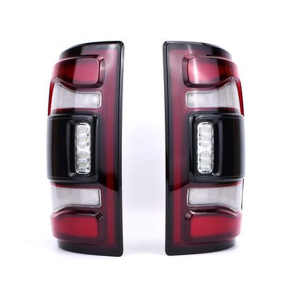 W/Blind Spot For Dodge Ram 2500 3500 2019 2020 2021 2022 2023 2024 LED Tail Lights Black Bezel 68548946AA