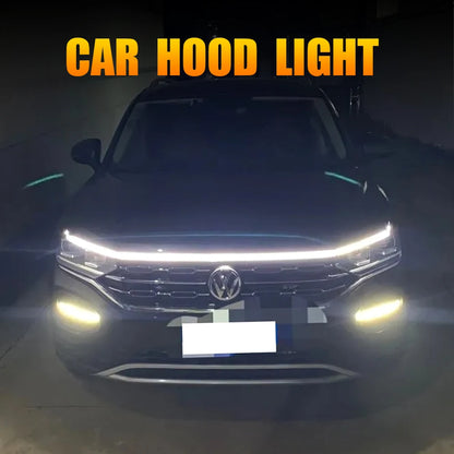 OKEEN Led Car Hood Lights Strip Universal Auto Decorative Atmosphere Lamps Ambient Lights For Car Daytime Running Lights DRL 12V