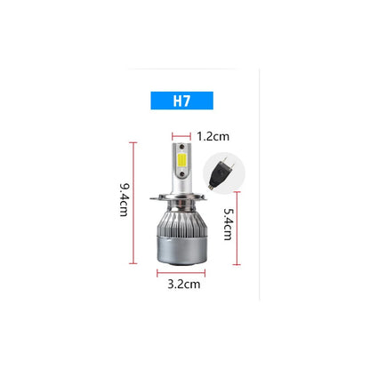 Led Headlight Bulbs H3 H4 H7 LED Car Waterproof Lamp Super Bright CSP LED Headlight DRL Lamp Kit High Low Beam