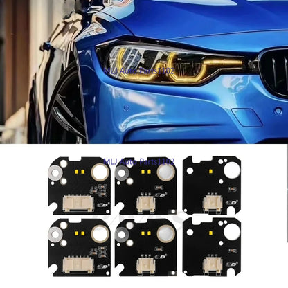 Yellow DRL for 3 Series F30 F31 F34 facelift 2016-2019 Angel Eye LED Headlight Daytime Light LED Board