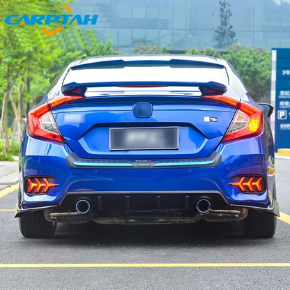 Car LED Rear Bumper Lamps For Honda Civic 2016 - 2020 Brake Light Turn Signal Backup Reflector Lamp Taillights Car Fog lamp