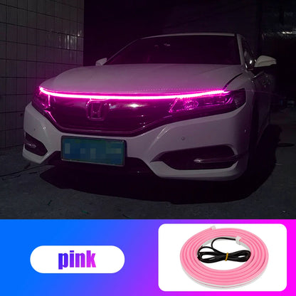 OKEEN Led Car Hood Lights Strip Universal Auto Decorative Atmosphere Lamps Ambient Lights For Car Daytime Running Lights DRL 12V