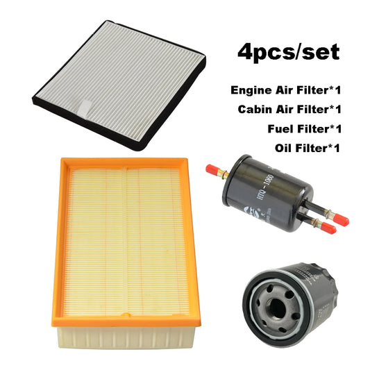 4pièces filtre jeu pour BAOJUN 530 1.5T CHEVROLET Captiva 2018-2022 WuLing Almaz 560 730 moteur accessoires A/C Air Fuel filtre à huile (livraison : 5 à 12 jours)