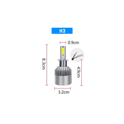 Led Headlight Bulbs H3 H4 H7 LED Car Waterproof Lamp Super Bright CSP LED Headlight DRL Lamp Kit High Low Beam