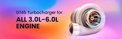 Anti-Surge GT35 GT3582 Turbo Charger T3 AR.70/63 Compressor Turbocharger Bearing Turbine turbolader for all 4/6 cylinder