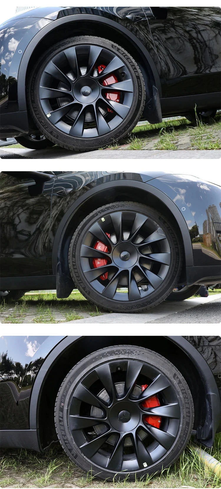 Aluminum Alloy Caliper Covers For New Tesla Model Y Juniper 2025 Brake Caliper Covers Model 3 Highland 2024-2025 Car Accessories