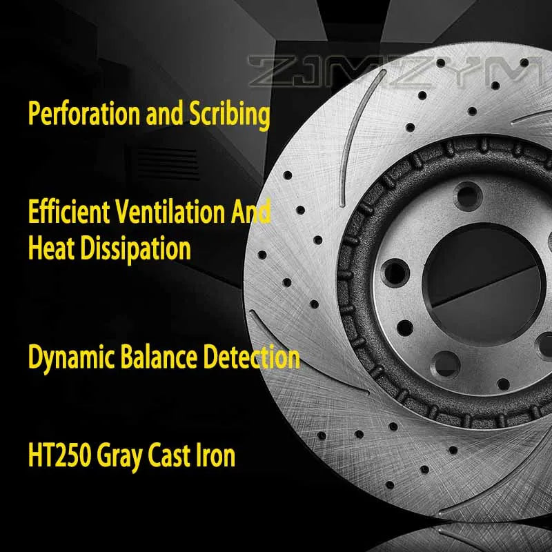 Front/ Rear Brake Discs 17 inch for Peugeot 308CC 301 307 206 207 2008 408 High Quality Car Accessories Resolve Brake Shaking