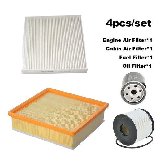4pièces filtre jeu pour SAIC MAXUS G10 2.0TDI-Diesel 2020-2024 Plus accessoires A/C Cabin moteur Air Fuel filtre à huile kit C00016587 (livraison : 5 à 12 jours)