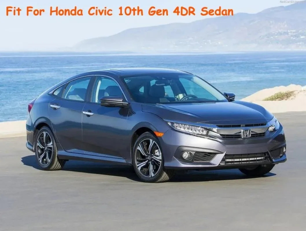 High Quality Sporty Style Rear Bumper Protector Guard Cover Difuser Body Kit For Honda Civic 10th Gen 4DR 2016 2018 2019 2017