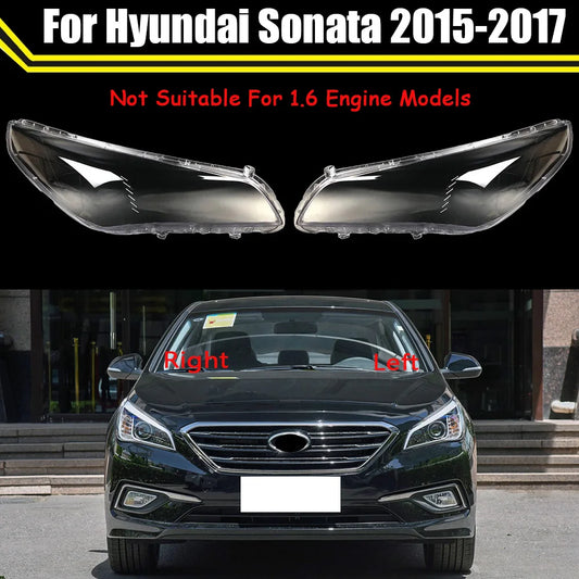 Pour Hyundai Sonata 2015 2016 2017 voiture avant phare cache de phare auto Shell phare Lampshade Glass Lampcover phare Caps