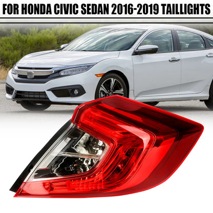 Left/Right Side Tail Lamp For Honda Civic Sedan 2016 2017 2018 2019 Rear Tail Light Brake Lamp with