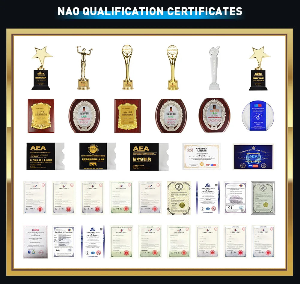 NAO H7 H11 H4 LED Headlights 260W 31200LM Canbus H9 HB3 9005 6000K H8 HB4 9006 H1 H3 9012 880 Turbo Lamps Car Fog Lights 12V