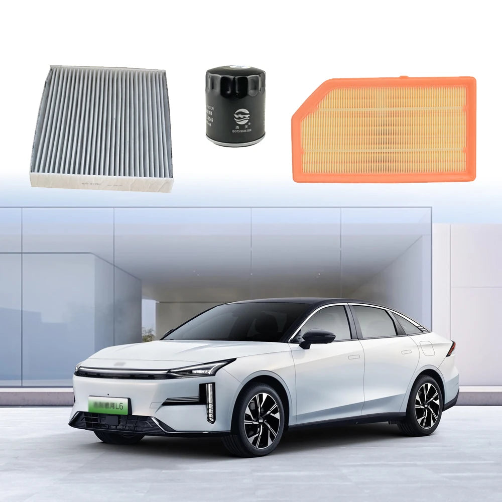 3pcs Filter Set For GEELY Galaxy L6 L7 1.5 2023 2024 2025 A/C Cabin Engine Air Cleaner Oil Filter Car Auto Accessories BHE15-BFZ