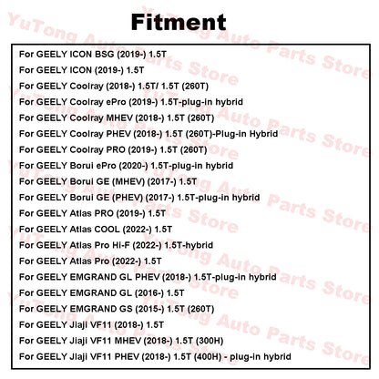For Geely Boyue Cool 1.5T 2023 2024 Spark Plugs Coolray Monjaro Tugella Jiaji Galaxy 6 LYNK&amp;CO 05 07 08 01 Haval H6 Accessories