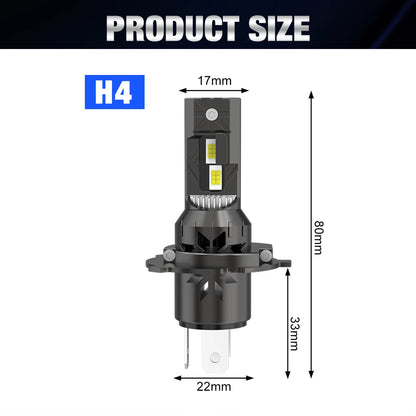 XSTORM H4 H7 LED Canbus 100W 30000LM 9005 H11 phare Canbus H1 H3 LED feu ampoules Hi/Lo phares avec Fan lampe 12V 6500K