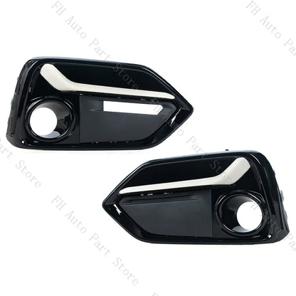 Front Rear Fog Lamp Light Trim Frame Shell Cover Lid Bezel For Honda Civic Hatchback 2020 2021
