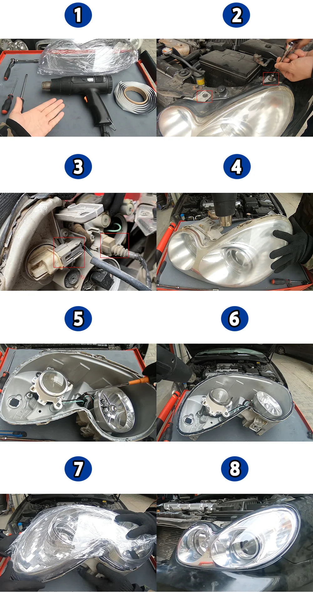 For Hyundai Sonata 2015 2016 Front Headlamp Cover Transparent Headlight Shell Lens Plexiglass Replace Original Lampshade
