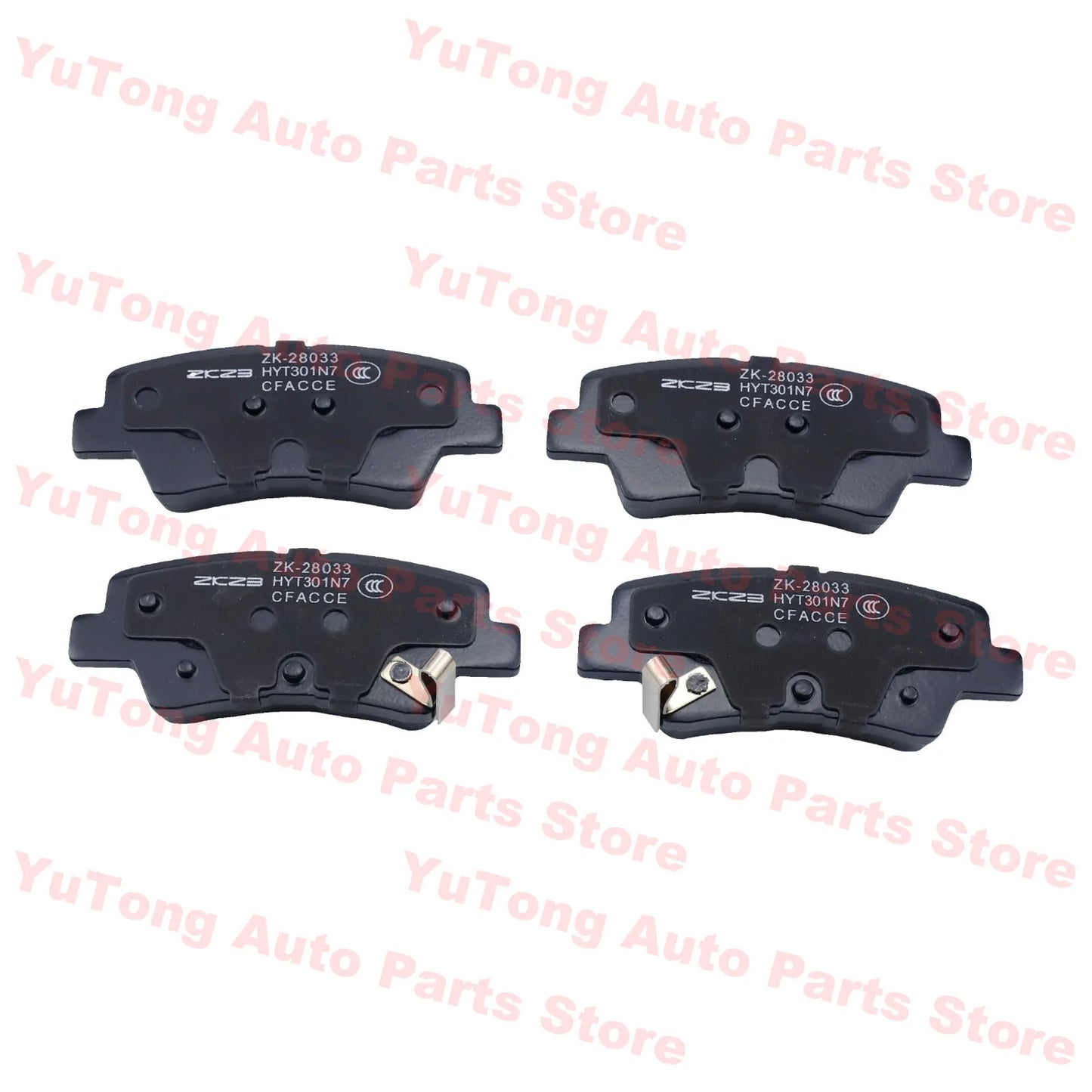 Rear Brake Pad Set For HYUNDAI ELANTRA ACCENT HC 2017 VELOSTER Kia K3 Rio Sportage Geely Atlas Boyue EC7 Spare Parts Ceramics