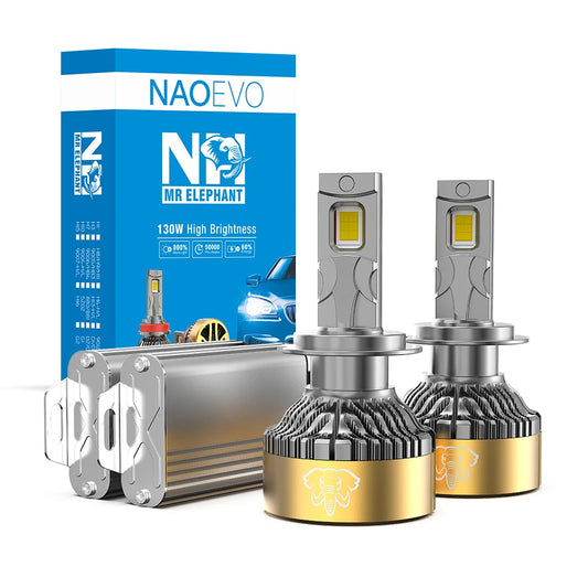 NAO H7 H11 H4 phares LED 260W 31200LM Canbus H9 HB3 9005 6000K H8 HB4 9006 H1 H3 9012 880 Turbo lampes voiture feux antibrouillard 12V (livraison : 5 à 12 jours)