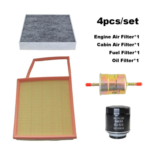 4pièces filtre jeu pour BYD SONG PLUS 1.5T 2020-2023/ Pro 2021/ Frigate 07 DM-i/p moteur Cabin A/C Fresh Air Fuel Gas filtre à huile kit (livraison : 5 à 12 jours)