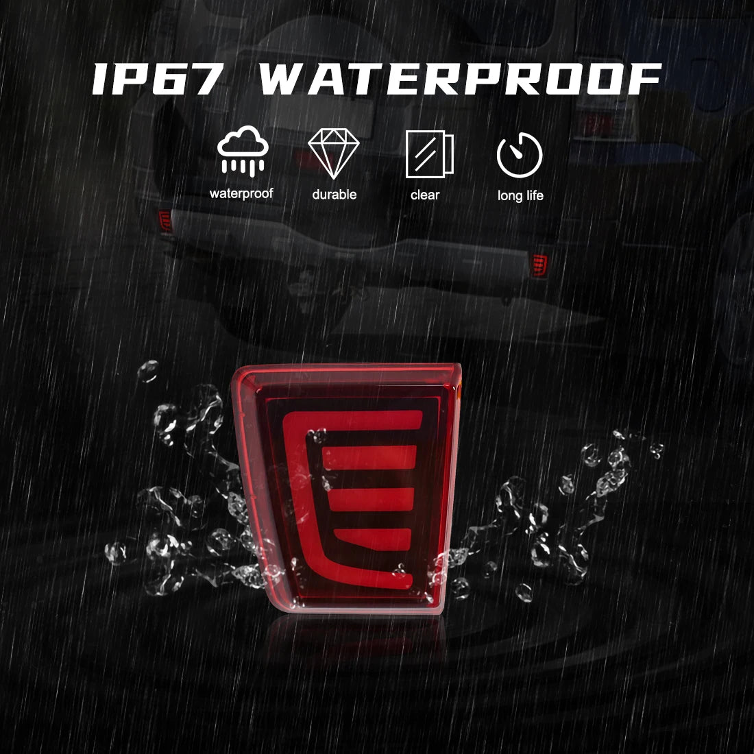 Car LED Rear Bumper Reflector For Mitsubishi Pajero Shogun V97 V98 V87 V93 V95 Montero 2007 - 2020 Tail Brake Turn Signal Light