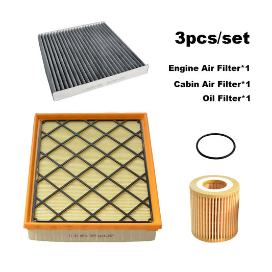 3pcs Filter Set For Ford Everest (U375/T6) 2.2TDI-Diesel 2015-2020 Ranger 2.0TDI 2011 Engine A/C Cabin Air Oil Filter BB3Q6744BA