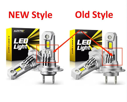 AUXITO 2Pcs Turbo H7 LED Canbus No Error Headlight Bulbs with Fan 100W High Power H7 LED Car Head Light Lamp CSP Chip 20000LM