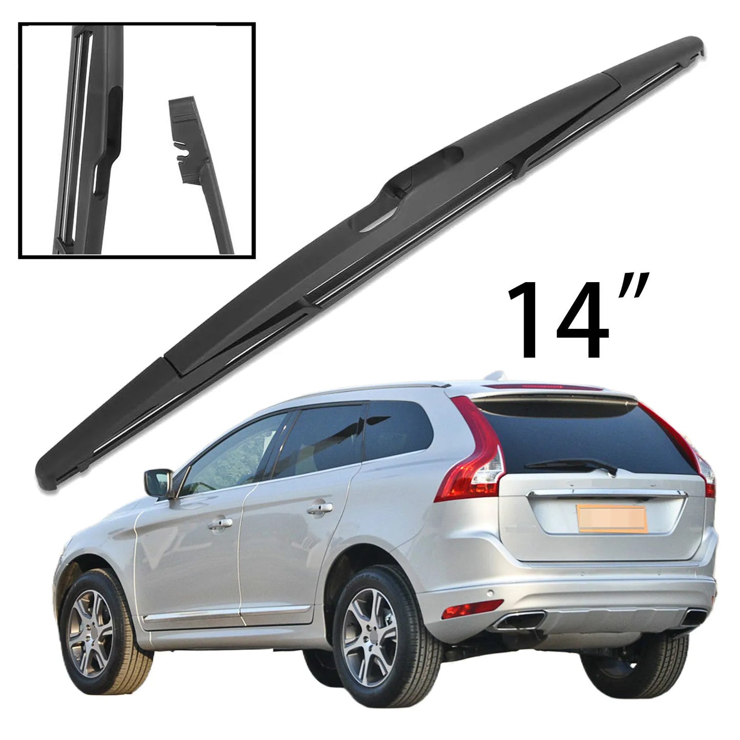 14" Rear Windshield Windscreen Washer Wiper Blade For Volvo XC60 MK1 2012-2017 Car Accessories Accsesories