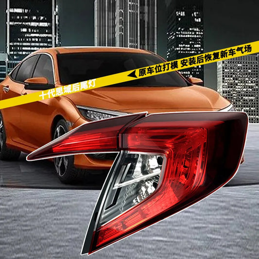 Auto Rear Left & Right Tail Light Cover Brake Lamp Brake Light Housing For Honda Civic 2016 2017 2018 2019 2020