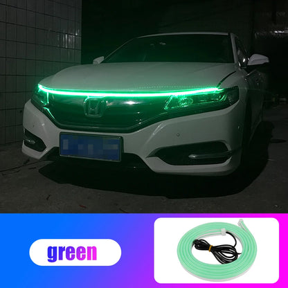 OKEEN Led Car Hood Lights Strip Universal Auto Decorative Atmosphere Lamps Ambient Lights For Car Daytime Running Lights DRL 12V