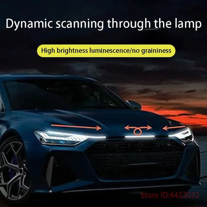 DRL Start Scan Strips Light FOR	Mitsubishi 	ASX	2011-2019	  Car Hood Light   Decorative Ambient Lamp 12V 59 Inches Waterproof