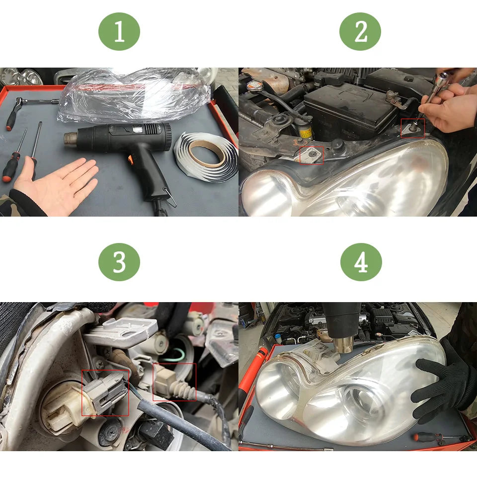 For Hyundai Tucson (Overseas Version) 2019 2020 Transparent Lampshade Headlamp Cover Lamp Shade Headlight Shell Lens Plexiglass