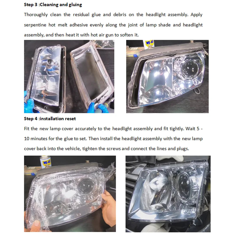 For Hyundai Elantra (Domestic Version) 2020 2021 2022 Car Front Headlight Lampshade Transparent Lampshell Lens Cover Plexiglass