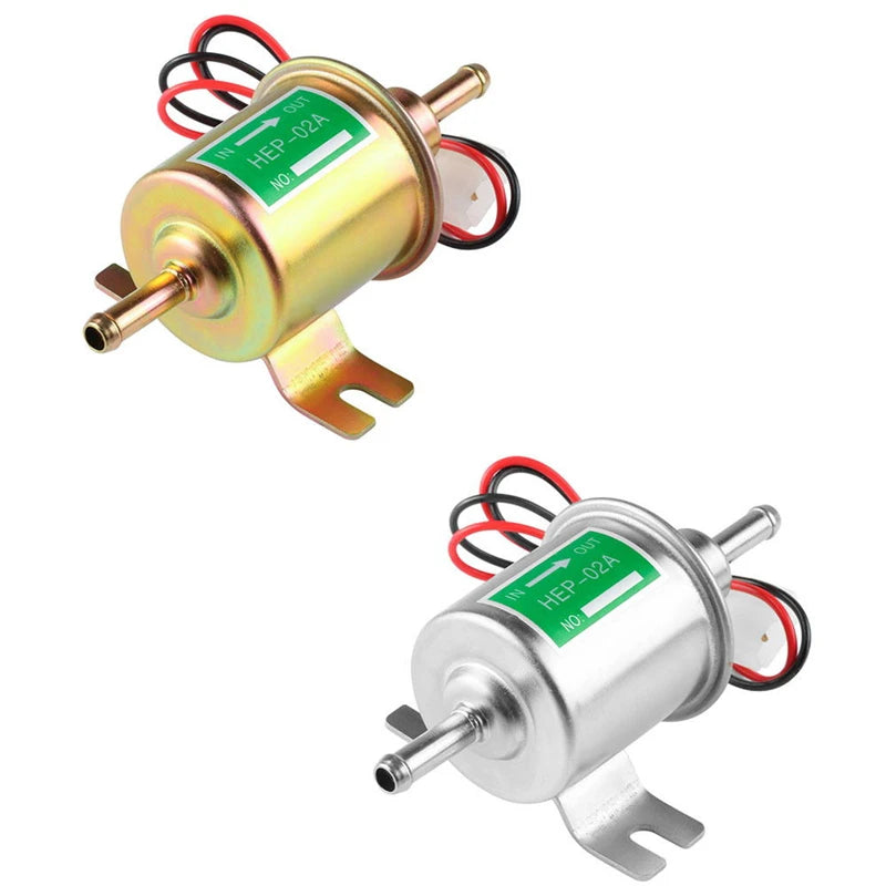 HEP02A Universal Diesel Petrol Gasoline 12V Electric Fuel Pump Low Pressure For Most Car Carburetor Motorcycle ATV Van Auto Part
