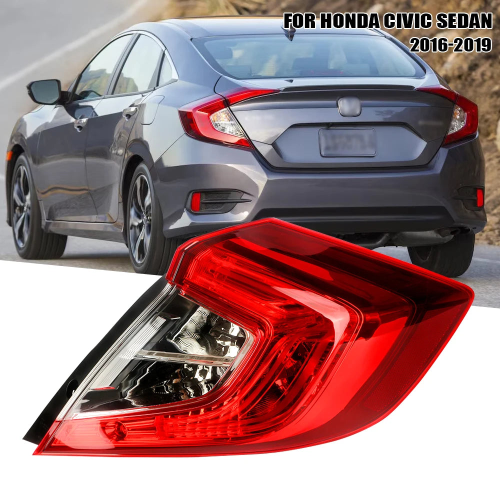 Left/Right Side Tail Lamp For Honda Civic Sedan 2016 2017 2018 2019 Rear Tail Light Brake Lamp with
