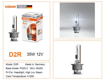 OSRAM D1S D2S D3S D4S D8S D2R D 66140 66240 66340 66440 CLC CLASSIC Original Spare Part 4200K HID Bulb Xenon White Car Headlight