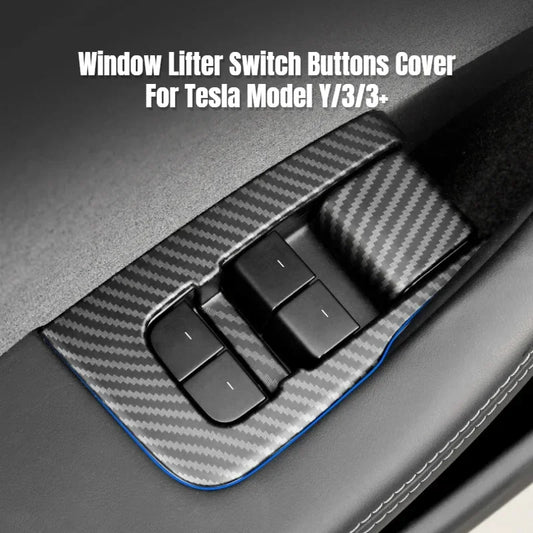 Pour Tesla Model Y/3/3+ Highland Window Lifter interrupteur Buttons cache Trim Frame Button Stickers 2017-2024 voiture accessoires d'intérieur (livraison : 5 à 12 jours)