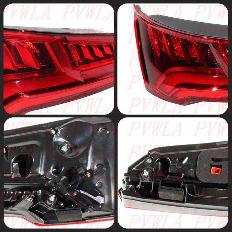 For Audi Q5 2018 2019 2020 European version Car accessories 1 Pair LED 5 Pin Flowing Tail Light Rear Brake Lamp