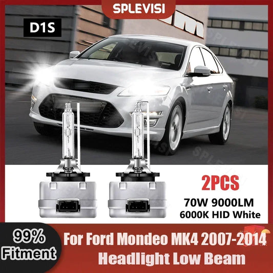 2X D1S Xenon Light Bulbs 6000K HID White For Ford Mondeo MK4 2007 2008 2009 2010 2011 2012 2013 2014 Car Headlight Xenon Lamp