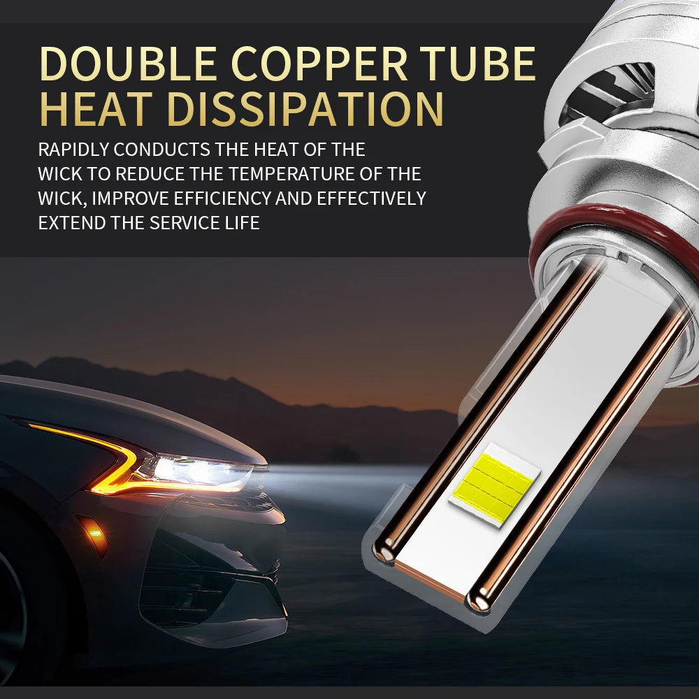 H7 H4 H11 Led Headlight High Power 8580 CSP Canbus H1 H8 H9 9005 HB3 9006 HB4 Turbo Lamp Car Led Headlamp Fog Light 6000K
