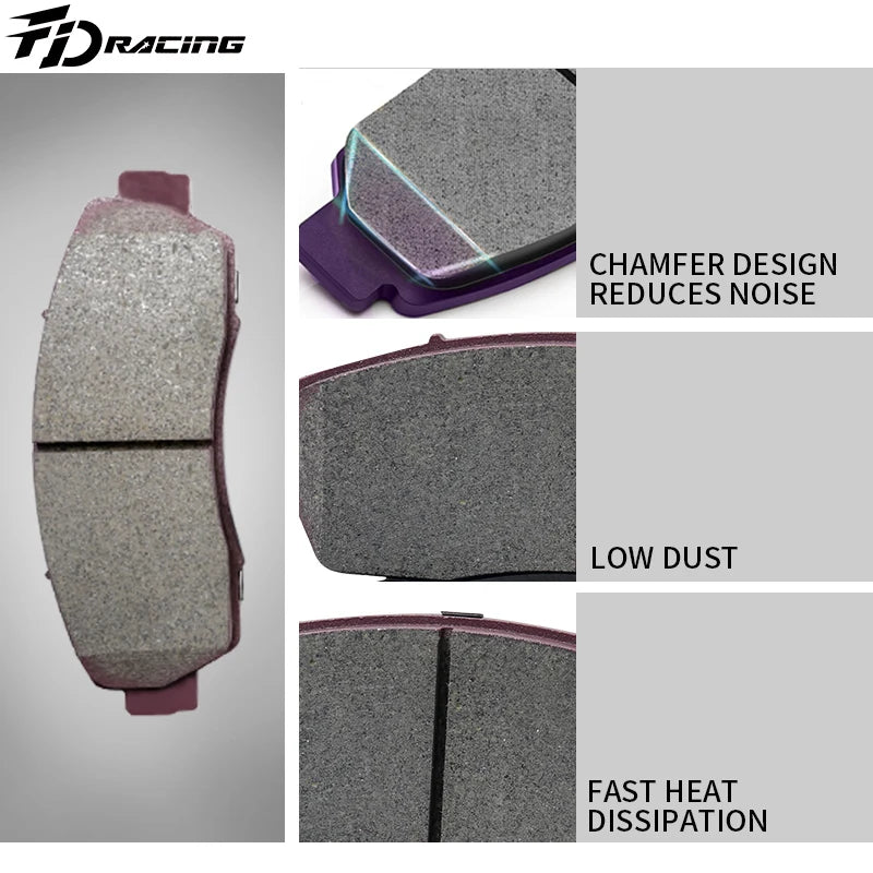 Noiseless economical heat resisting Pure ceramic formula Auto Part Car Brake Pads For Chrysler 200 Convertible 300C SRT8 300M