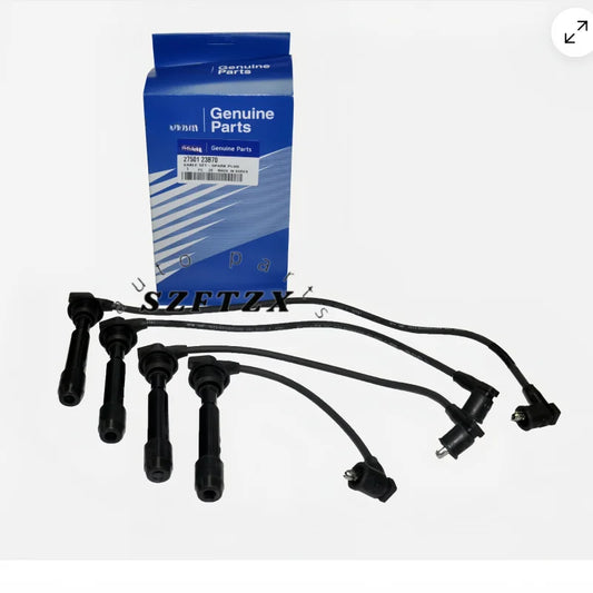 Genuine New 2750123B70 Spark Plug Wire Set 27501-23B70 For Hyundai Elantra Sonata Tucson Kia Cerato Spectra Sportage