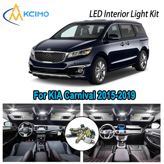 Pour KIA Carnival 2015-2019 2016 2017 2018 premium lumineux LED intérieur Dome Map coffre feu kit voiture Led lampes Canbus sans erreur canbus (livraison : 5 à 12 jours)