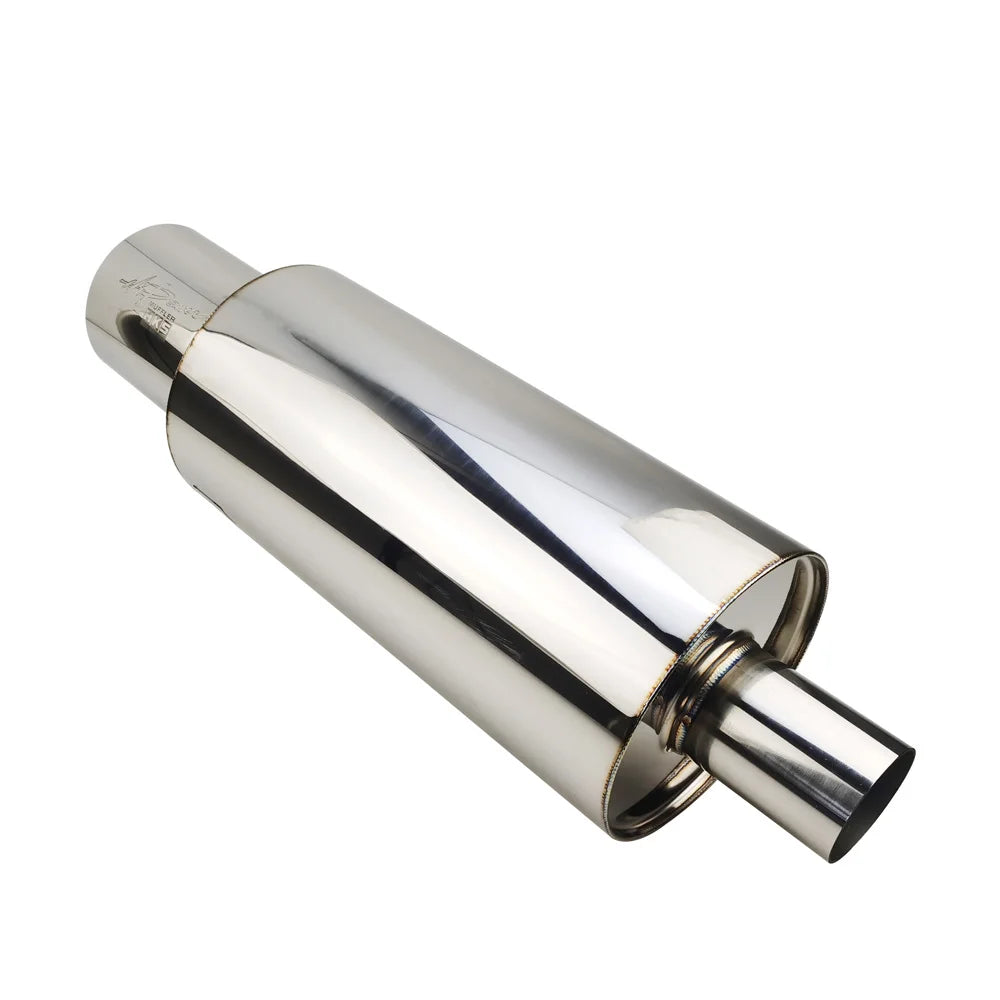 Car Exhaust Systems Tail Pipe Muffler High Quality Universal Stainless Mufflers Large Size Interface 63mm 76mm Ses Bombası