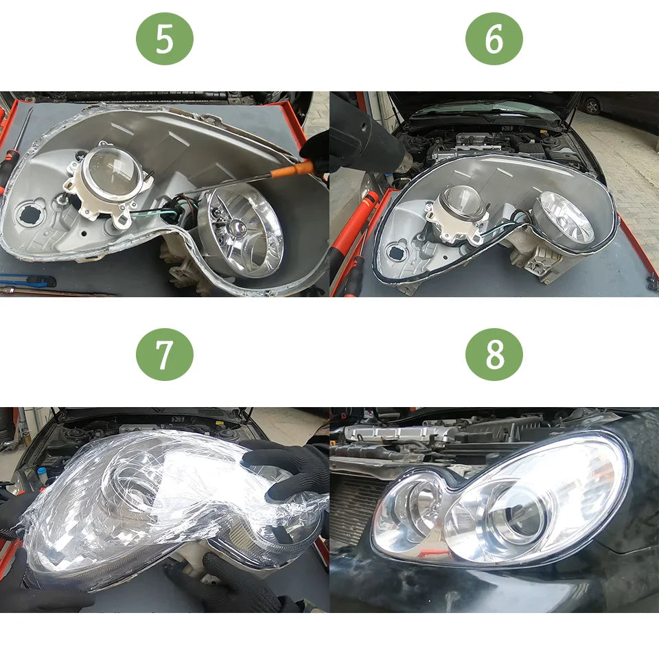 For Hyundai Tucson (Overseas Version) 2019 2020 Transparent Lampshade Headlamp Cover Lamp Shade Headlight Shell Lens Plexiglass