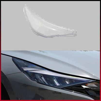 For Hyundai Elantra (Domestic Version) 2020 2021 2022 Car Front Headlight Lampshade Transparent Lampshell Lens Cover Plexiglass