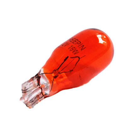 2Pcs Car Glass T15 W16W Halogen Bulb Interior Light Automotive White/Amber Clear 12V