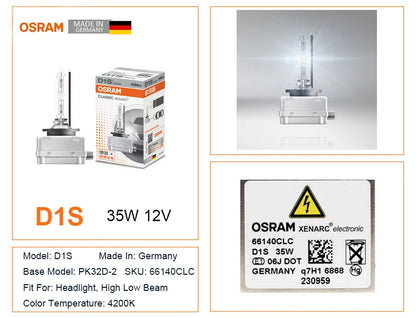 OSRAM D1S D2S D3S D4S D8S D2R D 66140 66240 66340 66440 CLC CLASSIC Original Spare Part 4200K HID Bulb Xenon White Car Headlight