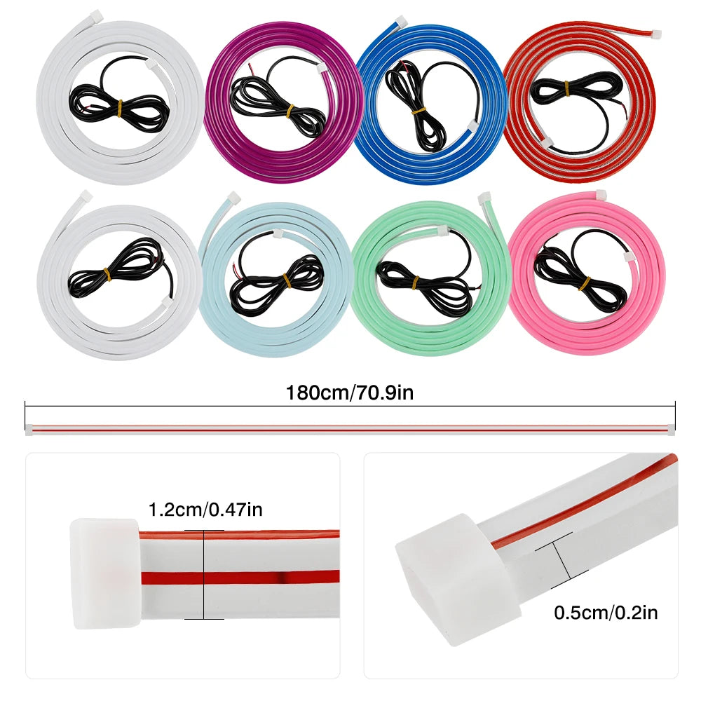 OKEEN Led Car Hood Lights Strip Universal Auto Decorative Atmosphere Lamps Ambient Lights For Car Daytime Running Lights DRL 12V